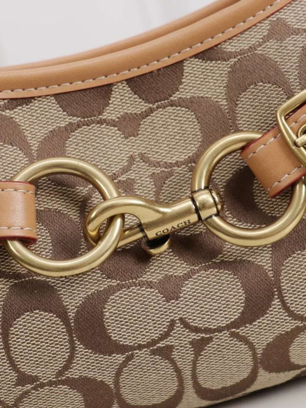 COACH Belted Ergo 26 Shoulder Bag (Brown)